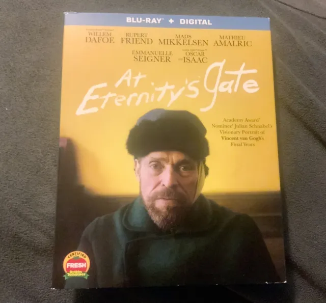 At Eternity's Gate (Blu-ray, 2019) w ORIGINAL SLIPCOVER - Willem Dafoe
