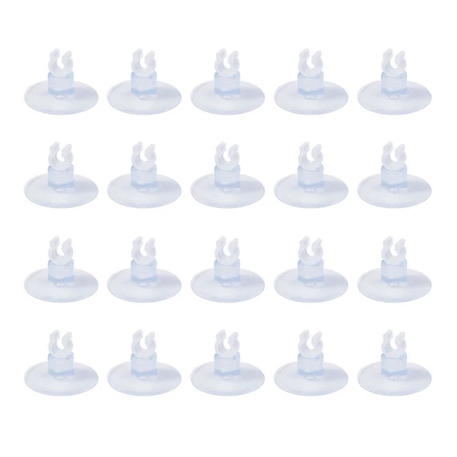 20PCS Suction Cups Elastic Airline Tube 4mm Aquarium Tool Holder Clip Aquarium