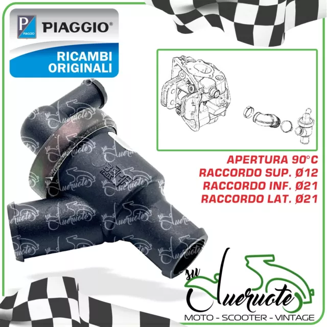 Termostato Acqua Per Vespa Gts 125 Fuoco Nexus 400 500 Originale Piaggio Gilera