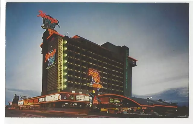 HARVEY'S Resort Hotel Chrome Postcard South Lake Tahoe Nevada 1971