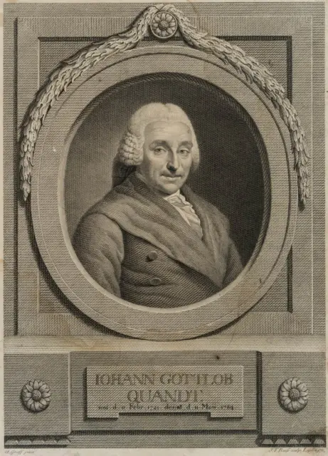 BAUSE (*1738) nach GRAFF (*1736), Porträt J. G. Quandt (1721-1784),  1784, KSt.