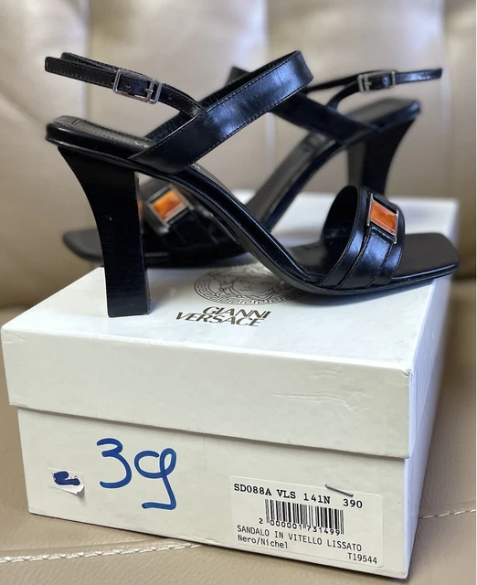 STUNNING VINTAGE GIANNI Versace Strappy Heels Sandals Size UK 6 EU