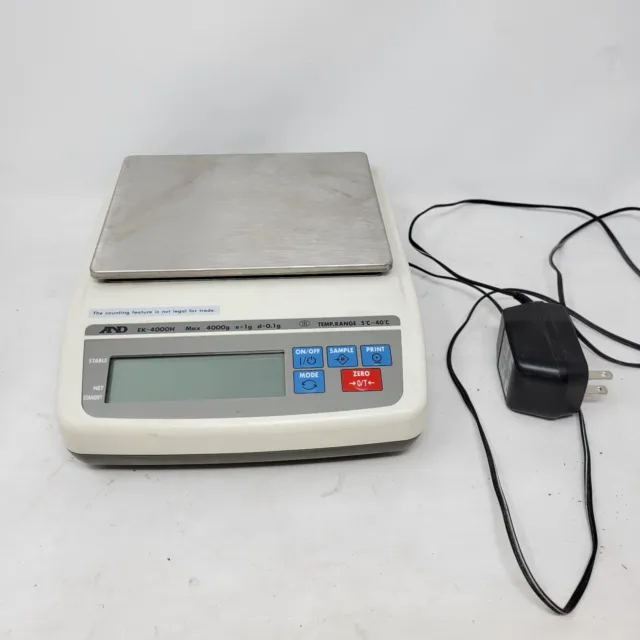 A&D Weighing  Scale EK-4000h  Portable Balance, 4100g x 0.1g g2