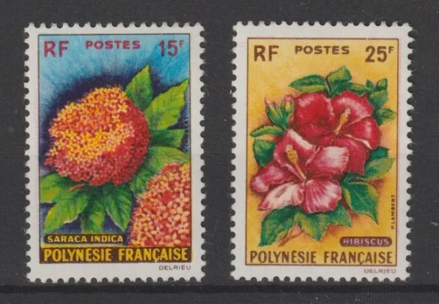 Französisch Polynesien Flora 2 Val. Yvert n° 15/16 MF99819