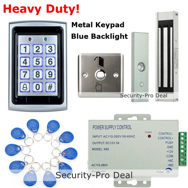 RFID CARD&PASSWORD DOOR Access Control System+ 400lbs Lock+ 10