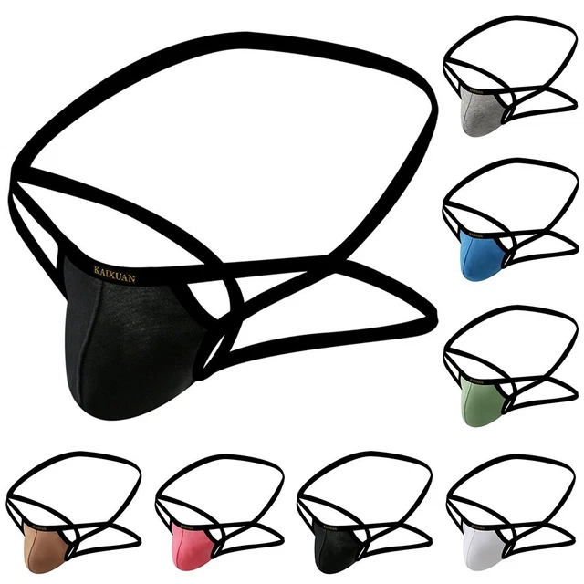 Sous-vêtements string taille basse pour hommes avant mode culotte à cordes G l