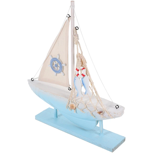 EXCEART 2 barche in legno, modello – nave in legno in miniatura per bambini, decorazione in legno naturale, giocattolo artigianale per casa e ufficio, barca in legno, kit per la coordinazione