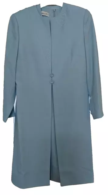 CONDICI SET Mother of the Bride Two-piece Dress and Jacket Pale Blue UK size 10