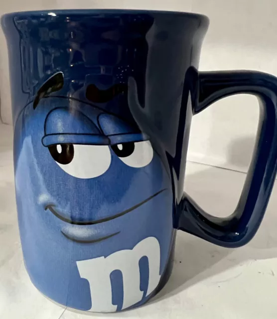 M&M Blue Man Mug Mars Licensed MM 3D Coffee Cup Mug Collectible NICE