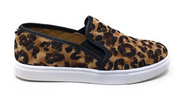 Steve Madden Womens Ecentrcq Slip On Flat Shoes Leopard Size 5.5 M US