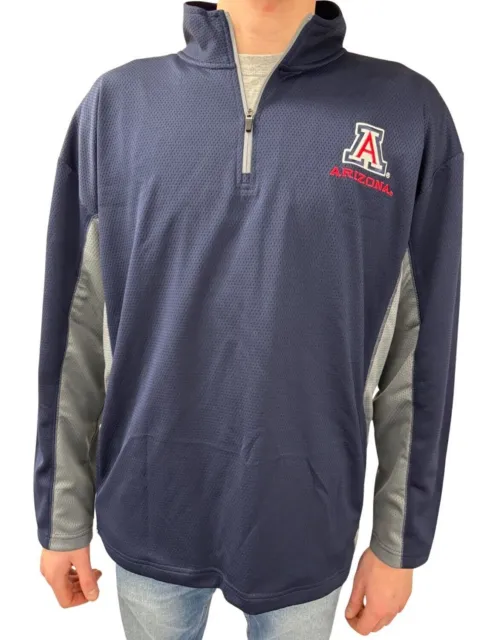 University of Arizona Quarter Zip Pullover Navy Blue All Sizes Available