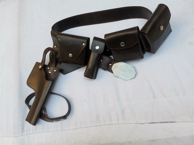 inspired DL-44 Bespin Luke Skywalker ESB Belt with 4 pouches Rig & Gun Holster