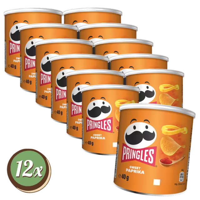 Multipack: 12x Pringles Sweet Paprika à 40g