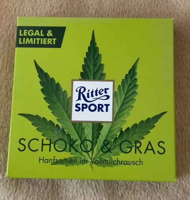 Ritter Sport Schoko & Gras mit Hanfsamen NEU & OVP