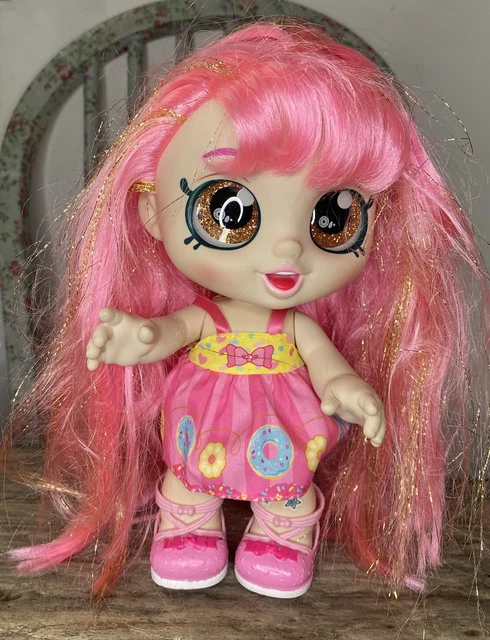 Kindi Kids Donatina Doll Pink Hair Donut Dress