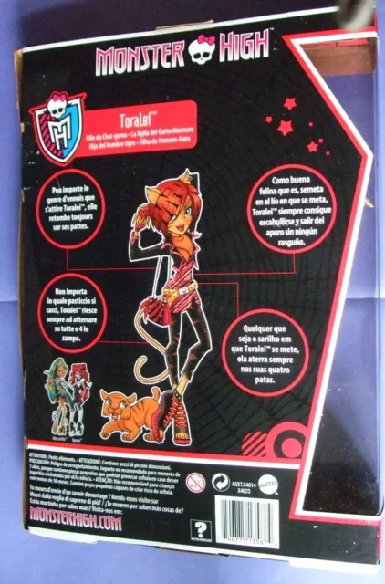 Poupée doll Monster High Toralei 2011 neuve en boite 3