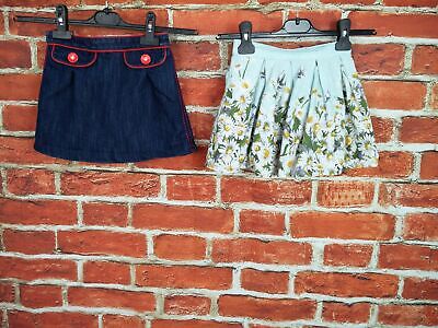 Girls Bundle Age 3-4 Years Next Monsoon Skirt Set Floral Denim Summer Kids 104Cm