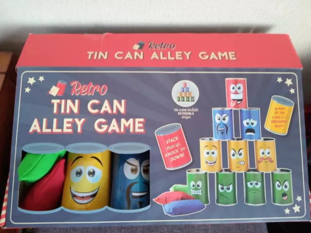 Retro Tin Can Alley Game. Vgc.