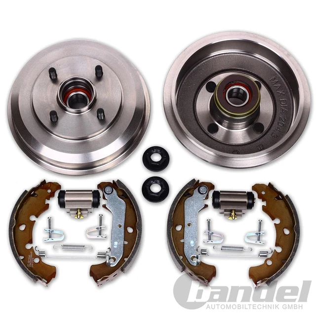Kit 2 Tambours De Frein ABS Arrière Pour Ford Fusion, Fiesta, Escort, Orion - Pièces Neuves