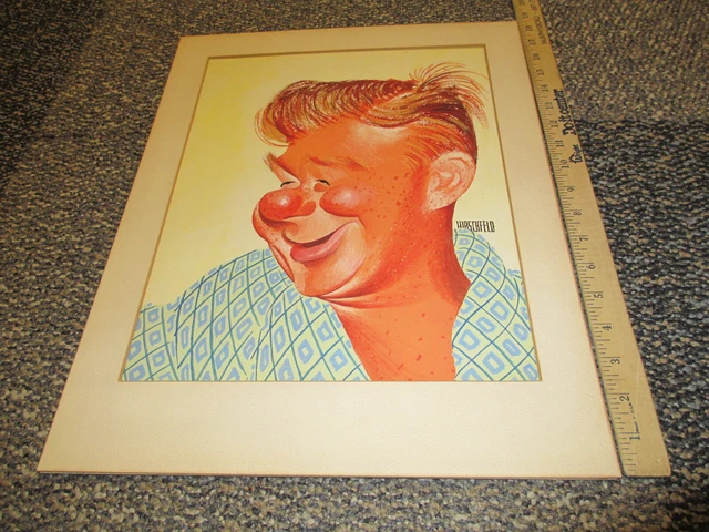 TV GUIDE COVER PORTRAIT 1957 Al Hirschfeld ARTHUR GODFREY cartoon Eastman Dye