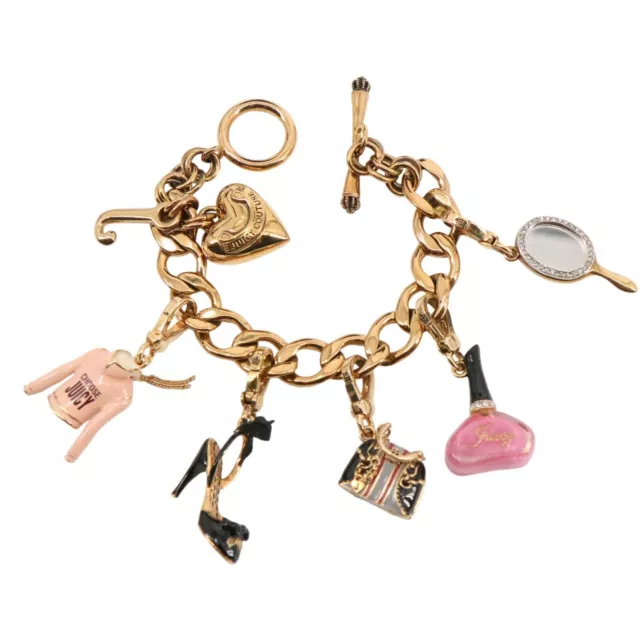 Juicy Couture Y2K Heavy Charm Bracelet RARE HARD TO FIND Retired Charms