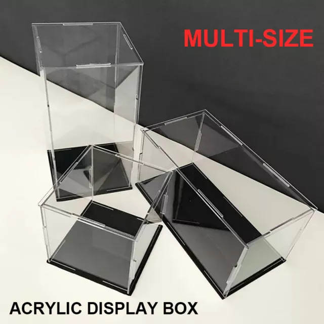 Acrylic Display Case Clear Perspex Box Plastic Model Toy Car Dustproof Figures