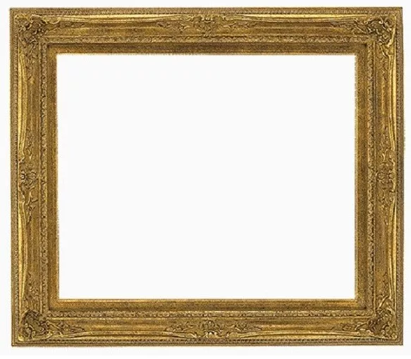 12 X 16 Louis Xv French Baroque Antiqued Gold 4" Wide Standard Picture Frame
