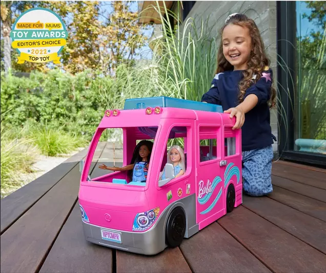 BARBIE DREAMCAMPER VEHICLE Doll Playset kids caravan fun outdoor ...