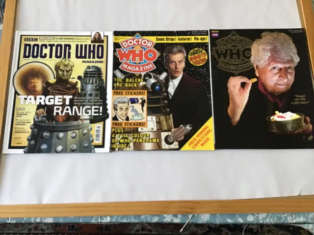 Doctor Who Monthly Magazine Issues 499 to 501