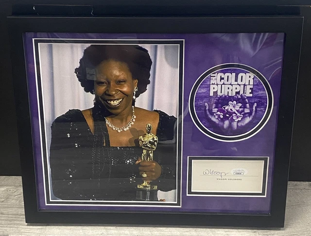 Whoopi Goldberg Hand-Signed “The Color Purple” 11x14 Framed Display w/ JSA COA