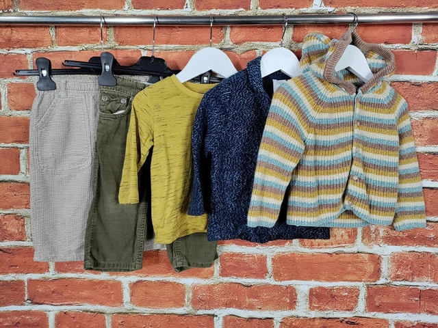 Baby Boys Bundle Age 12-18 Months Next Zara Gap Tee Trousers Warm Cardigans 86Cm