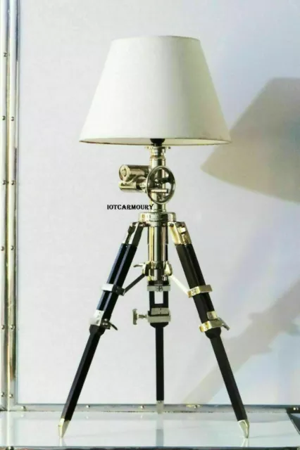 POTTERY BARN 35" Functional Desk Tripod Table Lamp, Restoration Hollywood Design