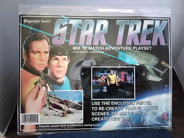1997 STAR TREK Mix 'N' Match Adventure Playset Magnetic Fun Sealed