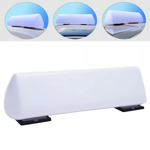 DIY 55CM LED Blank Taxi Cab Sign Car Roof Top Topper Advertising Light White NEW