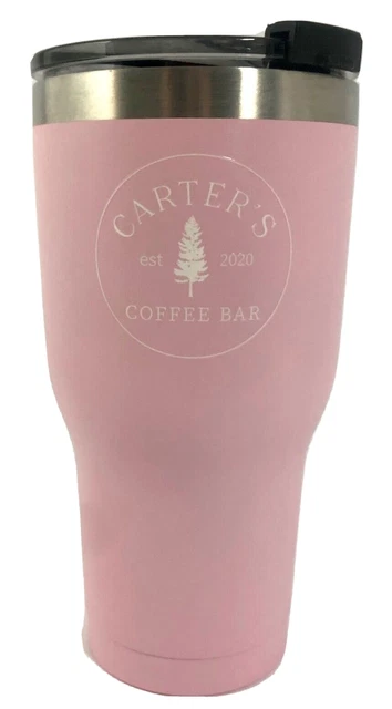 Rtic Stainless 30 Oz. Double Wall Insulated Tumbler Pink Carter's Coffee Bar