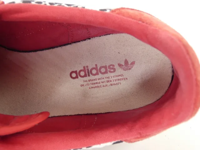 Adidas Red Trainers Continental Vulc EF3527 Sneakers leopardate EU 38,5 UK 5,5 7