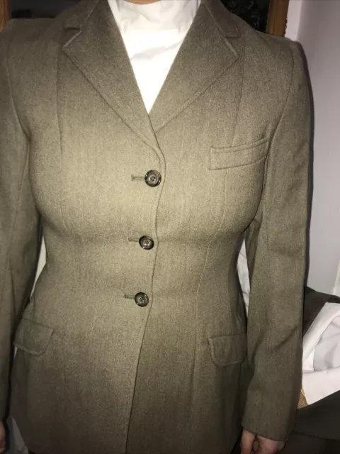 Rosette ladies Tweed Riding Jacket Size 36”