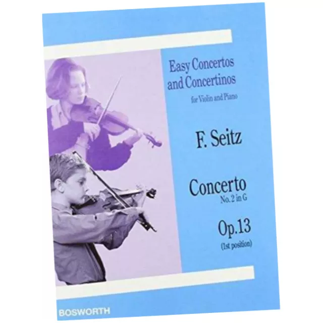 Violin Concerto No. 2 in G Op.13 - Friedrich Seitz (Book) - SchuLer-Concert...Z4