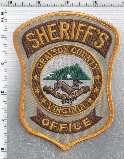 Grayson County Sheriff's Office (Virginia) 3rd Issue Shoulder Patch