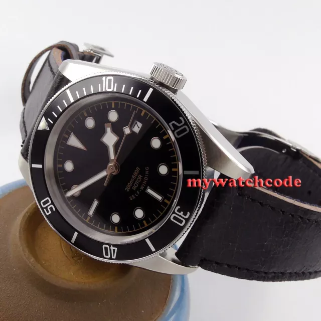 41mm CORGEUT Black Dial Sapphire Glass Miyota NH35A Automatic Diving Mens Watch