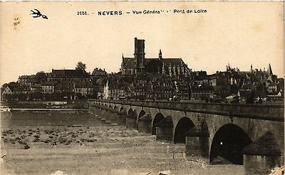 CPA nevers-general view-pont de loire (355683)