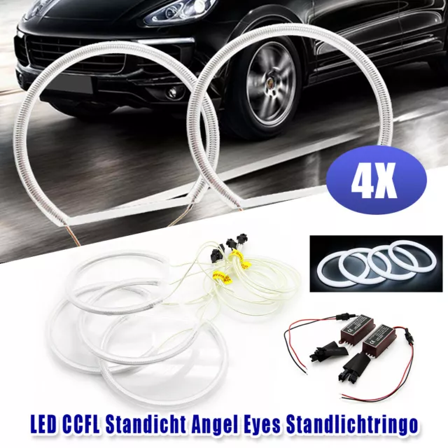 4XLED Angel Eyes Standlicht CCFL Halo Ringe Scheinwerfer für BMW E36 E38 E39 E46