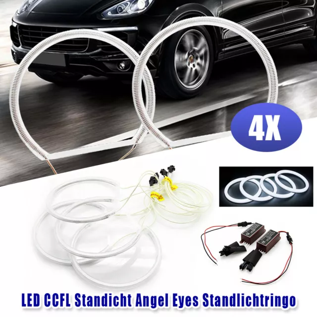 4xLED Angel Eyes Standlicht CCFL Halo Ringe Scheinwerfer für BMW E36 E38 E39 E46