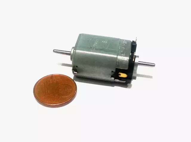 Bühler Motor 12V für Modellbahn d: 18mm zwei Achsen ( dual shaft ) 1.16.018.028