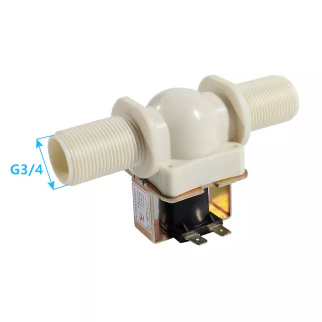 3/4"(25mm) Plastic Electric Solenoid Valve Water Normally Closed DC12V AC220V