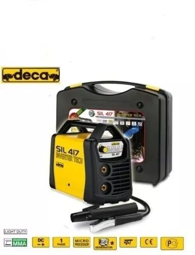 Saldatrice Deca Inverter Ad Elettrodo E Tig 170 Amp Mod Sil 417 Con Valigetta