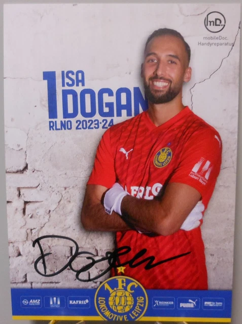 Carte Autographe Signée Mert Arslan - 1. FC Lokomotive Leipzig - Saison 2023/24 - FP171