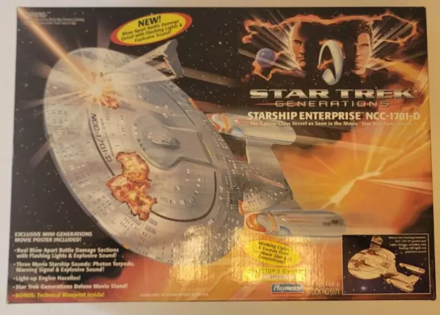 Star Trek Generations Starship Enterprise NCC-1701-D 1994 Very Nice Box