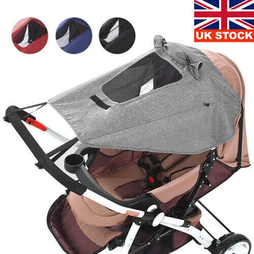 UNIVERSAL BABY STROLLER Awning Sun Shade Pram Buggy Canopy Pushchair