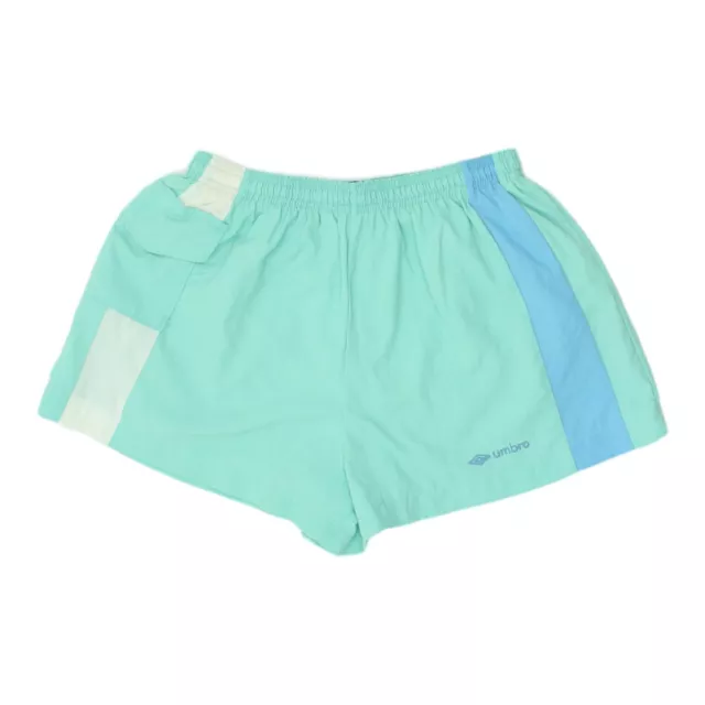 Umbro Mens Light Green Sports Shorts | Vintage 80s Retro Sportswear VTG